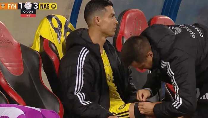 C罗比赛中受伤离场，或休战3至5天